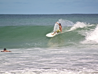 Waves definitely not as unbelievable as the first time, but still better than most other places around the world. And if there were 4 or 5 people in the water at the same time, it already felt like he have to surf around them, as spoiled as we were thefreesurfer.com