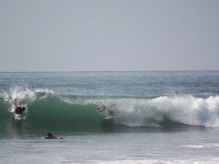It was packed. Out of the 7.5 hours of daylight left that day, I surfed 7. Even if it is many year ago, I remember pulling in to that barrel, and seeing that local guy dropping in on my, and closing the wave in from of me… thefreesurfer.com